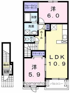 オルゴール Ⅲ【2階】の間取り