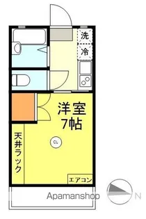 ヴィラ一の宮【307号室】の間取り