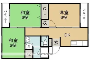 オークフィールド新浜【2階】の間取り