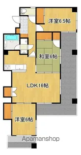 タワーレジデンス甲府中央【3-B号号室】の間取り