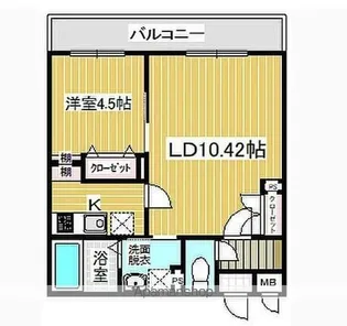 にゃんとハウス堀割2丁目【2階】の間取り