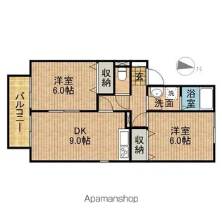 ヴィラージュコヒジ【2階】の間取り