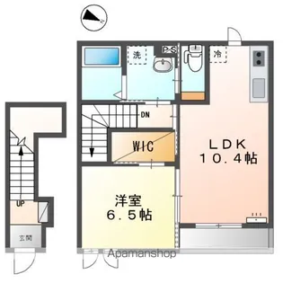 クオリア弐番館【2階】の間取り