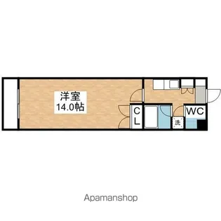 URBAN D WELL荒田【303号室】の間取り