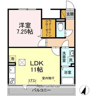 ヴェルデ神明町【1階】の間取り