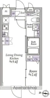 東京都中野区大和町1丁目【マンション】の間取り