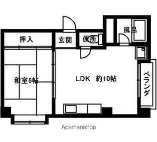 コーポA&N【101号室】の間取り