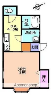 ヴィラ圖南E【101号室】の間取り