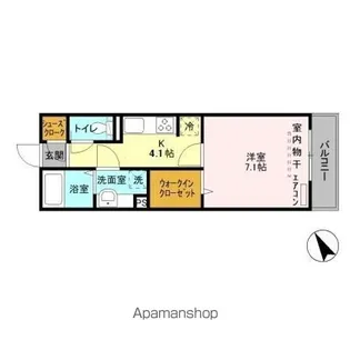 ポム・アール【2階】の間取り