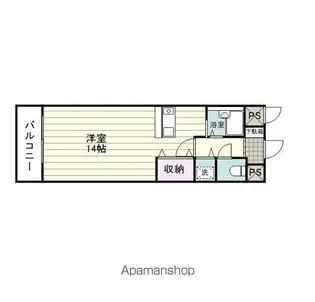 ドミール雅【502号室】の間取り