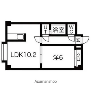セレーナ南郷【302号室】の間取り