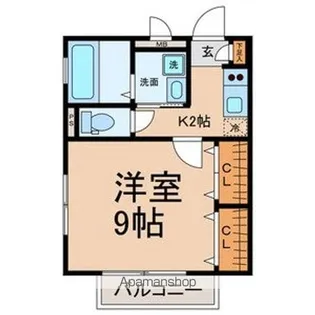 MAISONマリーノ【E号室号室】の間取り