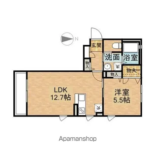 ホーフⅡ【201号室】の間取り