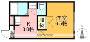 アンプルールブワK・K【1階】の間取り