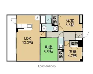 ウィスタリアオーク【4階】の間取り
