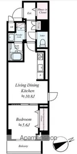 ヴェルデ若葉【1階】の間取り