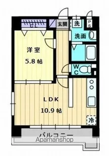パルテールAISHIN【2階】の間取り