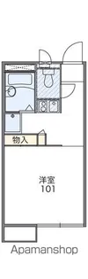 レオパレスA・S・R【203号室】の間取り