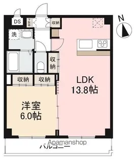 AMTY中央町【1002号室】の間取り