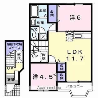 グリーンパークⅤ【2階】の間取り