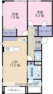 グランヴィア桐生【2階】の間取り