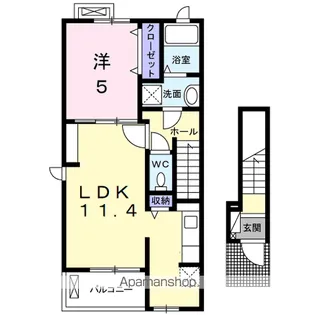江雅【2階】の間取り