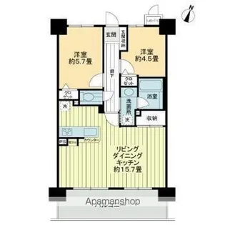 ライオンズマンション新梅田第2【5階】の間取り
