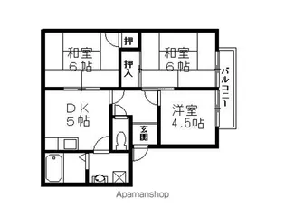 滋賀県長浜市神照町【アパート】の間取り