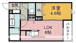 RIEMON蛍池【3階】の間取り
