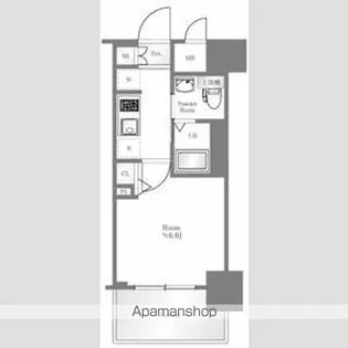エステムプラザ難波WESTⅡプレディア【7階】の間取り