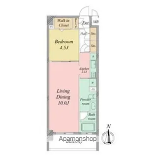 ALATO白壁(旧レジディア白壁)【7階】の間取り