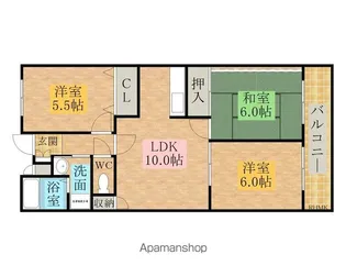 パークレーン【3階】の間取り