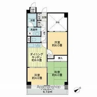 ライオンズヒルズ松戸【3階】の間取り