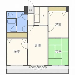 R4TMビル【504号室】の間取り