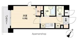 プライムアーバン行徳駅前Ⅱ【4階】の間取り