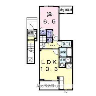 リバーサイド伴【2階】の間取り