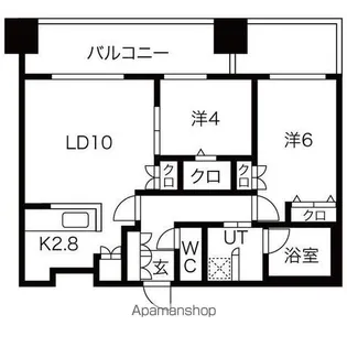 MJSQUARE KOTONI【4階】の間取り