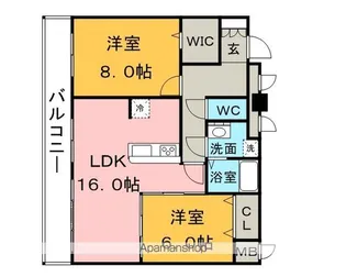 KDXレジデンス大濠ハーバービュータワー【403号室】の間取り