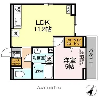 D PAINA 上小田中【3階】の間取り