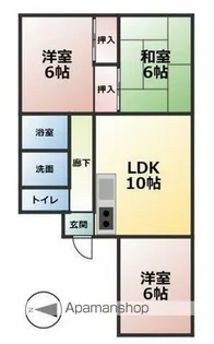 アカデミア横河原【501号室】の間取り