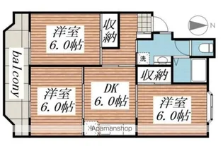 ベルメゾン和合【3階】の間取り