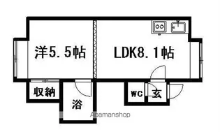 第26森宅建マンション【203号室】の間取り