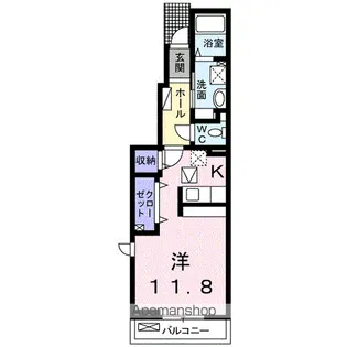 アドラシオン【1階】の間取り