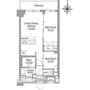 BPRレジデンス大島【1階】の間取り