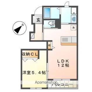エルガーデン【1階】の間取り