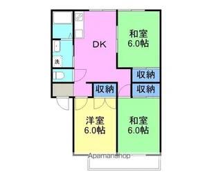 アーバン南岩国A棟【103号室】の間取り