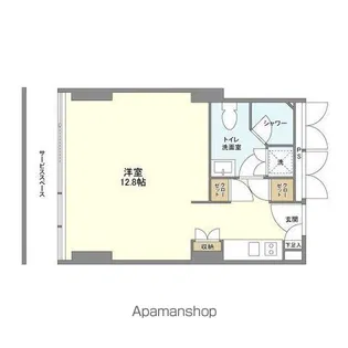 フロンティアレジデンスザタワー品川【12階】の間取り