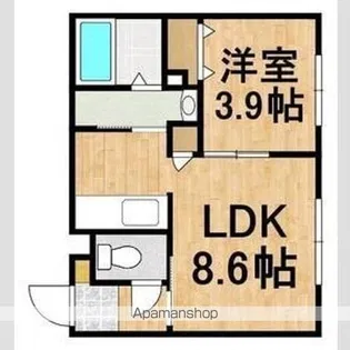 MARRIOTT共栄町【106号室】の間取り