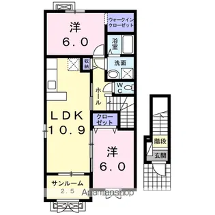 ファミーユ【2階】の間取り