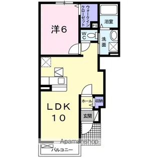 バック・パディ・フィールド【1階】の間取り
